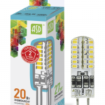 Лампа светодиодная СД LED-JCD-STD 2ВТ 230В GY6,35 4000К 180ЛМ ASD