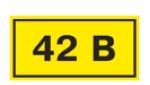 Символ "42В" 35х100мм TDM
