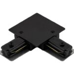 Коннектор G-1-TLT-I-IP20-B для шинопровода встраиваемого L-образный черный