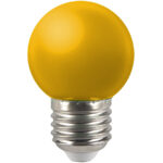 Лампа светодиодная General GLDEN-G45PB-5-230-E27, 661496, желтая