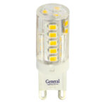 Лампа светодиодная General Капсульная GLDEN-G9-5-P-220-6500, 684100, G-9, 6500 К