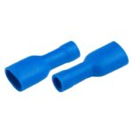 Разъем GRIF-2-7,4 РпИмп 2-250 плоский изолированный "мама" синий