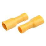 Разъем GRIF-5,5-7,4 РпИмп 5,5-6-0,8 плоский изолированный "мама" желтый