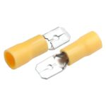 Разъем GRIP-5,5-6,35 РпИп 5,5-6-0,8 плоский "папа" желтый