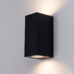 Светильник фасадный General GWL-2MR16-GU10-S-IP65 BLACK, 661120