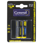 Батарейка AA General GBAT-LR6 щелочная, пальчиковая, 800560