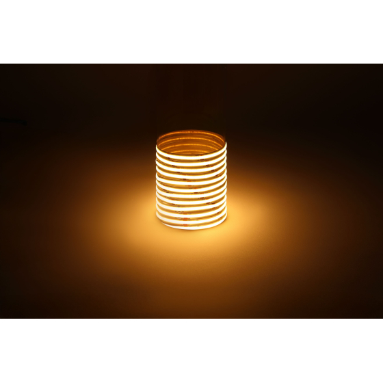 Купить оптом недорого Лента светодиодная ЭРА LRCOB-352-8 12W/m 8mm 24V 2700K 3year белая 5 м