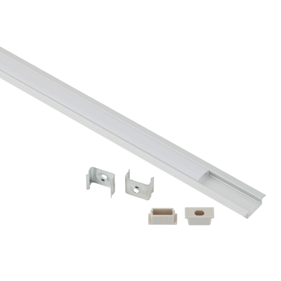 Купить оптом недорого Комплект с врезным анодированным профилем ЭРА 2206-1m 22х6мм