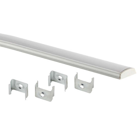 Купить оптом недорого Комплект с гибким накладным анодированным профилем ЭРА 1506G 15х6