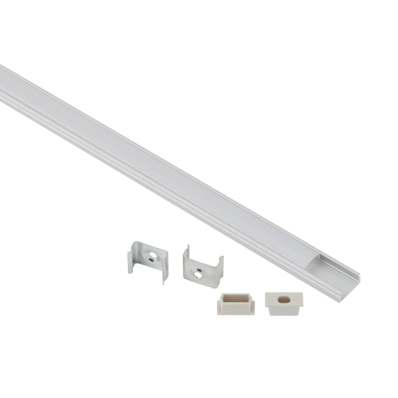 Купить оптом недорого Комплект с накладным анодированным профилем ЭРА 1506-1m 15х6мм