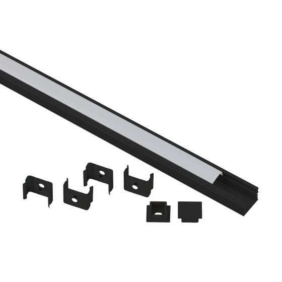 Купить оптом недорого Комплект с накладным анодированным профилем ЭРА 1612B 16х12мм