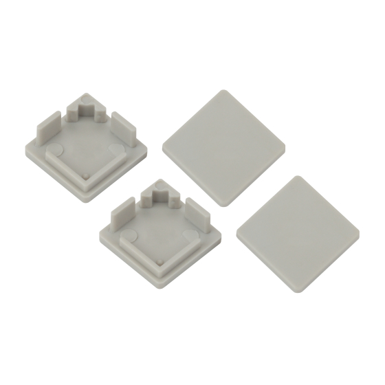 Купить оптом недорого Набор заглушек ЭРА 1616S-3A для профиля CAB280 4 глухие квадратные