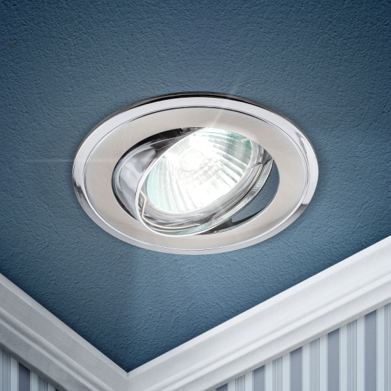 Купить оптом недорого KL22 А SN/CH Светильник ЭРА литой пов. двойной контур MR16