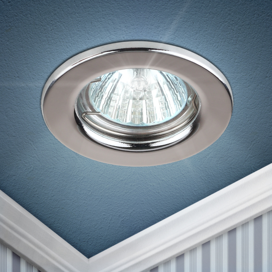 Купить оптом недорого ST1 CH Светильник ЭРА штампованный MR16