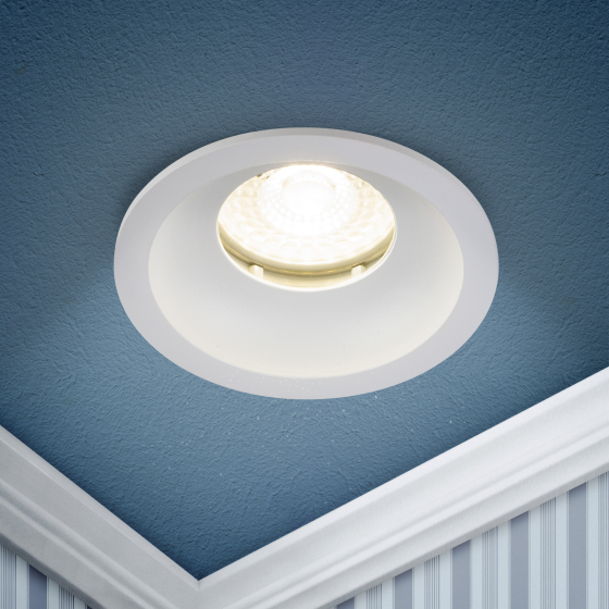 Купить оптом недорого Встраиваемый светильник влагозащищенный ЭРА WR4 SWH MR16/GU5.3 IP44 белый матовый