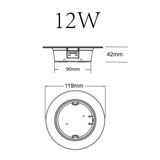 Купить оптом недорого Светильник светодиодный встраиваемый ЭРА LED 21-12-4K круглый 12Вт 4000К