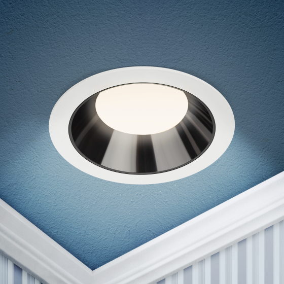 Купить оптом недорого Светильник светодиодный встраиваемый ЭРА LED 21-18-3K круглый 18Вт 3000К