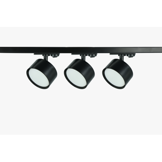 Купить оптом недорого Комплект ЭРА TR71-SET3-GX53-BK трековых светильников однофазных 3 шт под лампу GX53 с шинопроводом 80 см черный