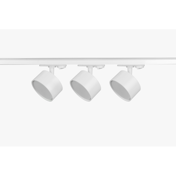 Купить оптом недорого Комплект ЭРА TR71-SET3-GX53-WH трековых светильников однофазных 3 шт под лампу с шинопроводом 80 см белый