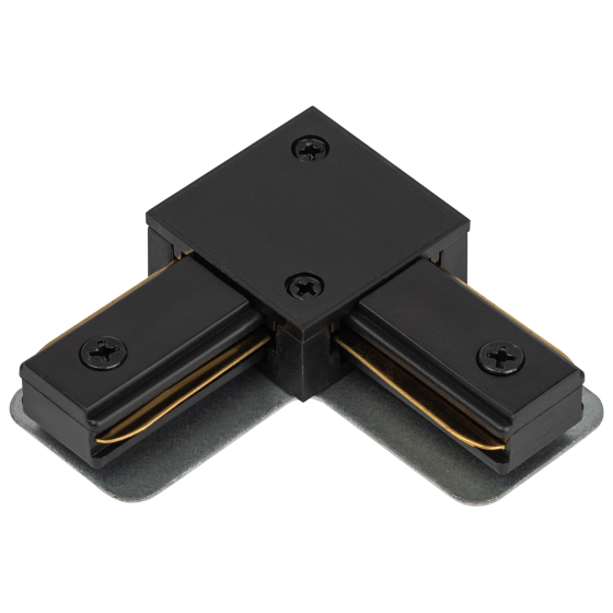 Купить оптом недорого Коннектор ЭРА TR-1PA-LС-BK L-образный для однофазного шинопровода черный