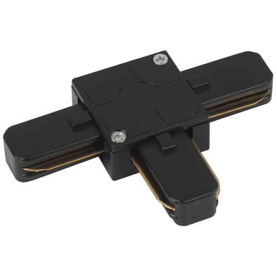 Купить оптом недорого Коннектор ЭРА TR7-C 2W T BK для однофазного шинопровода Т-образный черный