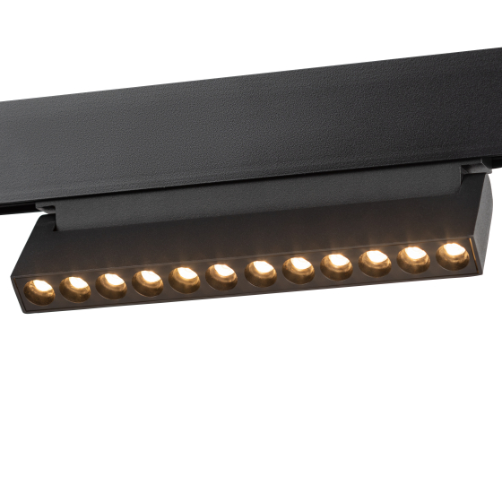 Купить оптом недорого Магнитный трековый светильник ЭРА TRM20-4-22-12W3K-B для системы NOVA 48V 12Вт 3000К направленный свет черный