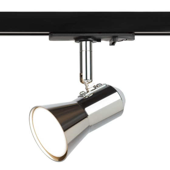 Купить оптом недорого Трековый светильник однофазный ЭРА TR37-GU10 CH под лампу MR16 хром