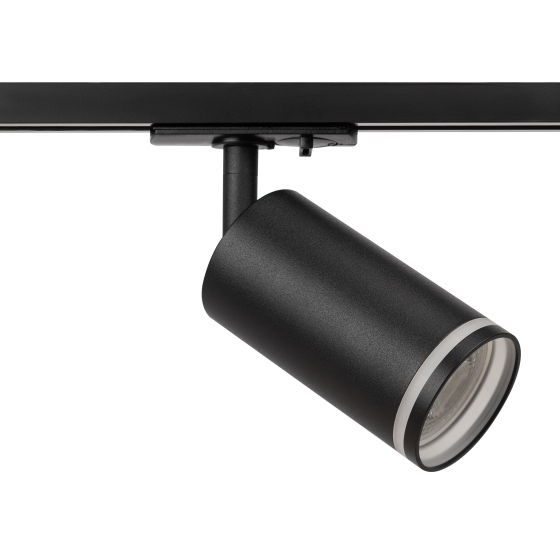 Купить оптом недорого Трековый светильник однофазный ЭРА TR52 - GU10 BK под лампу GU10 матовый черный