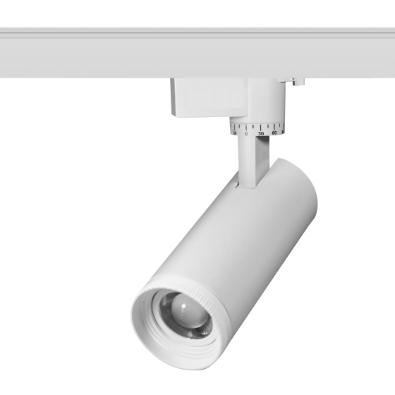 Купить оптом недорого Трековый светильник однофазный ЭРА TR59 - 3040 WH светодиодный 30Вт 4000К белый