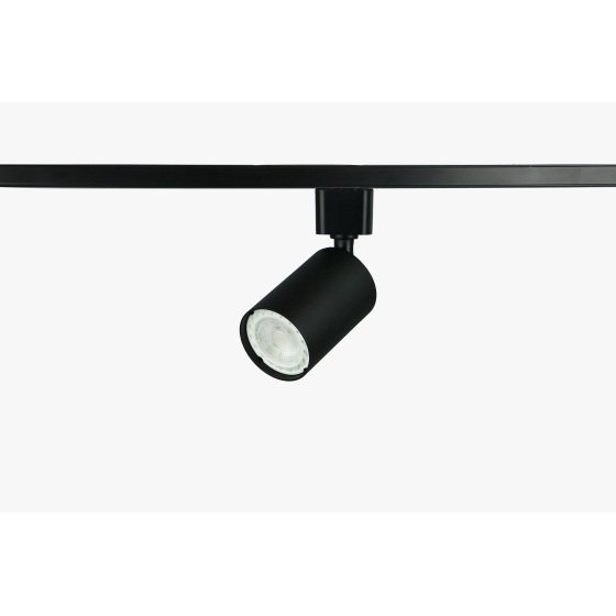 Купить оптом недорого Трековый светильник однофазный ЭРА TR76 - GU10 BK под лампу GU10 Черный