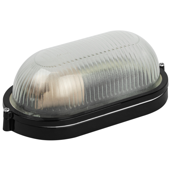 Купить оптом недорого Светильник ЭРА НБП 04-60-001 Акватермо алюминий/стекло IP54 E27 max 60Вт 212х105 овал черный