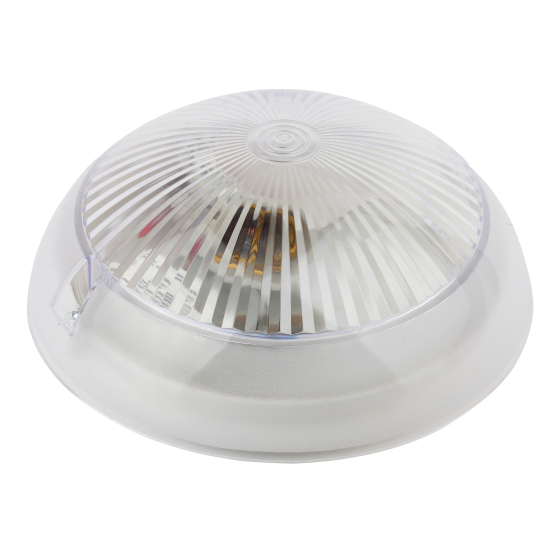 Купить оптом недорого Светильник ЭРА НБП 06-60-101 с фото-шумовым датчиком Сириус IP54 E27 max 60Вт D220 круг призма акустический