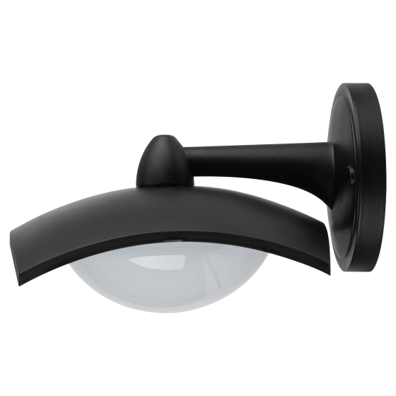 Купить оптом недорого Садово-парковый светильник ЭРА ДБУ 07-8-004 Дели 4 черный 4 гранный настенный IP44 светодиодный 8Вт 6500K