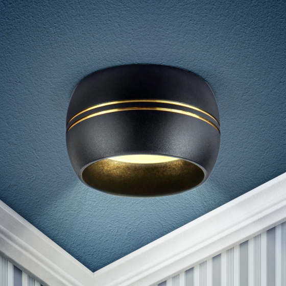 Купить оптом недорого OL13 GX53 BK/GD Подсветка ЭРА Накладной под лампу Gx53