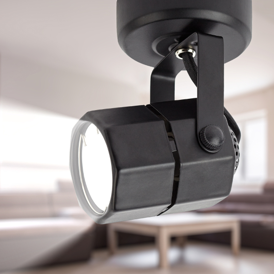 Купить оптом недорого OL2 GU10 BK Подсветка ЭРА Накладной