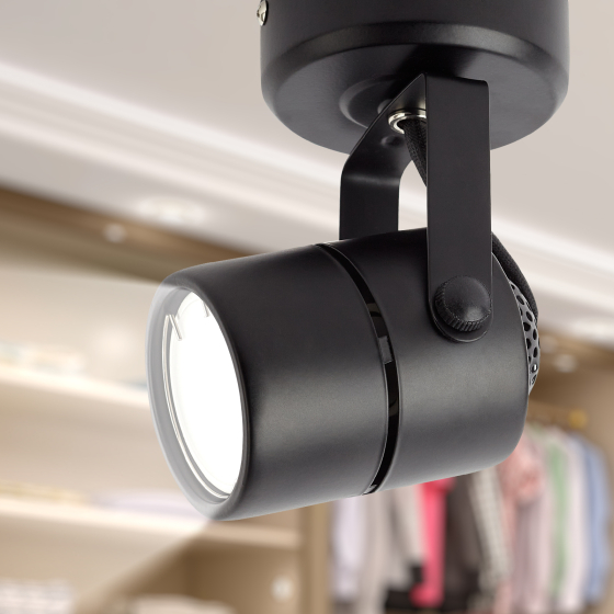 Купить оптом недорого OL4 GU10 BK Подсветка ЭРА Накладной