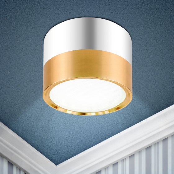 Купить оптом недорого OL7 GX53 GD/CH Подсветка ЭРА Накладной под лампу Gx53