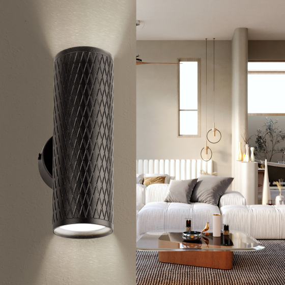 Купить оптом недорого Декоративная подсветка ЭРА WL46 BK MR16 GU10 12Вт черный IP20 для интерьера стен фасадов зданий