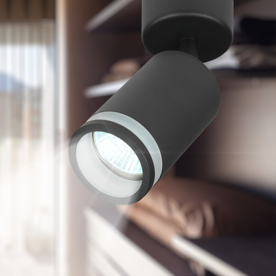 Купить оптом недорого Светильник настенно-потолочный спот ЭРА OL23 BK MR16/GU10