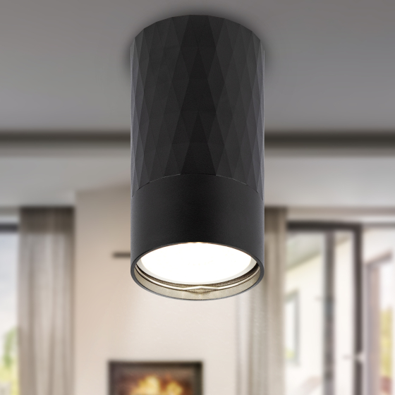 Купить оптом недорого Светильник настенно-потолочный спот ЭРА OL31 BK MR16 GU10 IP20 черный