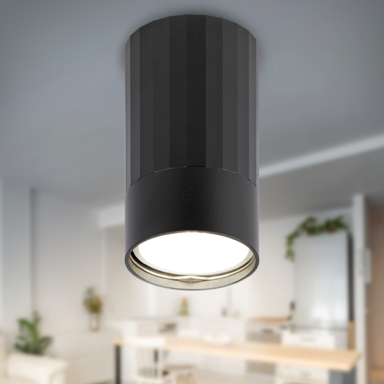 Купить оптом недорого Светильник настенно-потолочный спот ЭРА OL32 BK MR16 GU10 IP20 черный