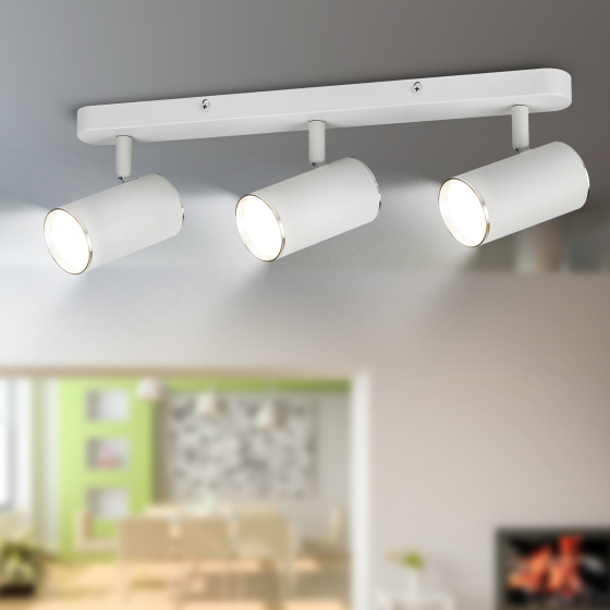 Купить оптом недорого Светильник настенно-потолочный спот ЭРА OL35-3 WH MR16 GU10 IP20 белый хром