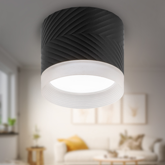 Купить оптом недорого Светильник настенно-потолочный спот ЭРА OL38 BK под GX53 IP20 черный