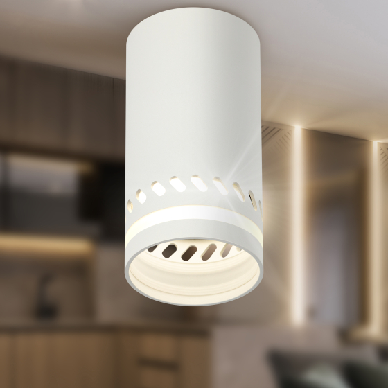 Купить оптом недорого Светильник настенно-потолочный спот ЭРА OL50 WH MR16 GU10 IP20 белый