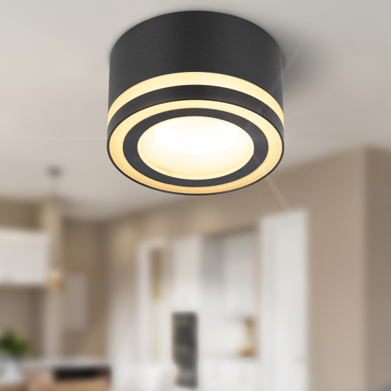 Купить оптом недорого Светильник настенно-потолочный спот ЭРА OL51 BK GX53 IP20 черный