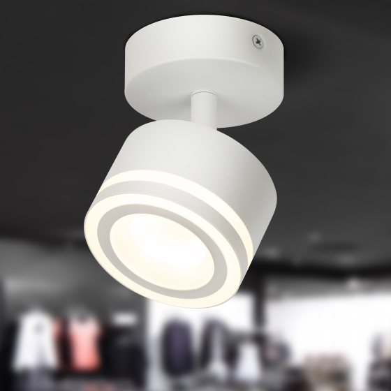 Купить оптом недорого Светильник настенно-потолочный спот ЭРА OL52 WH под лампу GX53 белый IP20