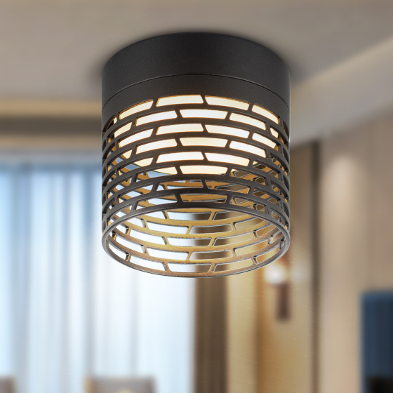 Купить оптом недорого Светильник настенно-потолочный спот ЭРА OL53 BK под лампу GX53 черный IP20