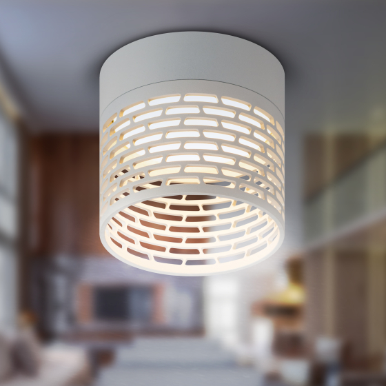 Купить оптом недорого Светильник настенно-потолочный спот ЭРА OL53 WH под лампу GX53 белый IP20