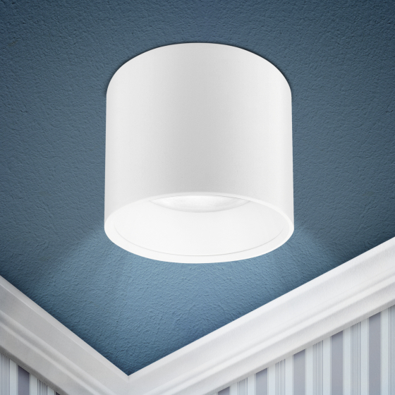 Купить оптом недорого Светильник настенно-потолочный спот ЭРА OL8 GX53 WH под лампу Gx53