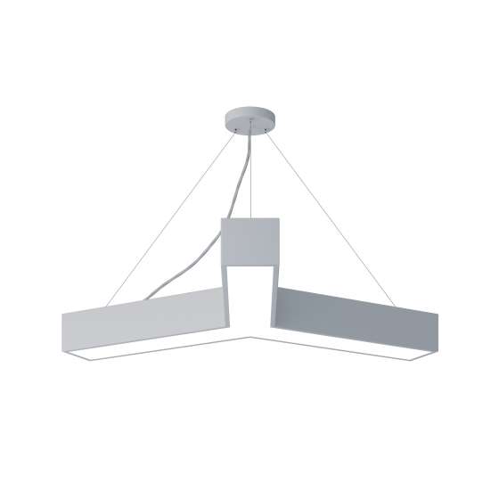 Купить оптом недорого Светильник LED ЭРА Geometria SPO-142-W-40K-044 Igrek 44Вт 4000К 3500Лм IP40 800*800*80 белый подвесной